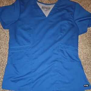 Grey's Anatomy Vibrant Blue Scrub Top